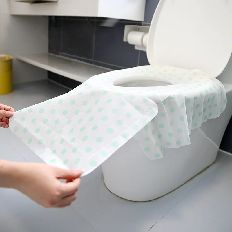 

New design waterproof pe film nonwoven Widening and thickening disposable toilet seat cushion mat