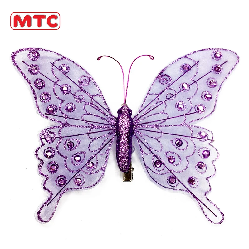 
Butterfly Party Decoration Butterfly Wings Clip Party Costume Angle Princess Dress Up Set for Kids Accessory/ Wedding Party 