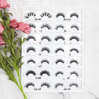 

Luxury Custom Eyealsh Packaging 16pairs Lashes Book Private Label Mink Eyelashes Faux Mink Eyelash Extensions