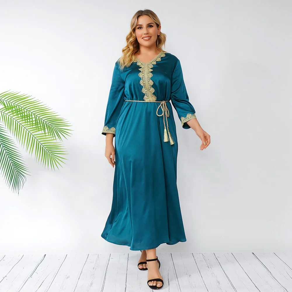 

MCJ-07201123607 Vintage style long sleeve elegant 5XL Plus size dress for women