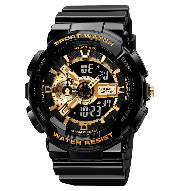 

Skmei 1688 Hot Sale Dual Time 50m Waterproof Analog Digital Watches Men Sport