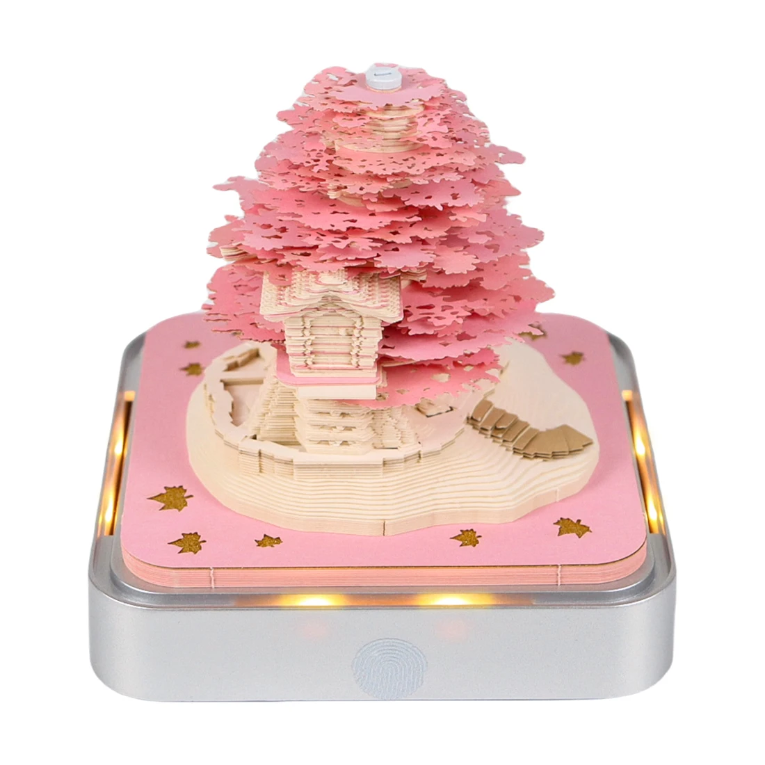 Customizable 3D Paper Carving Craft Creative Memo Pad with Unique 3D Shapes for Favor Christmas and New Year
