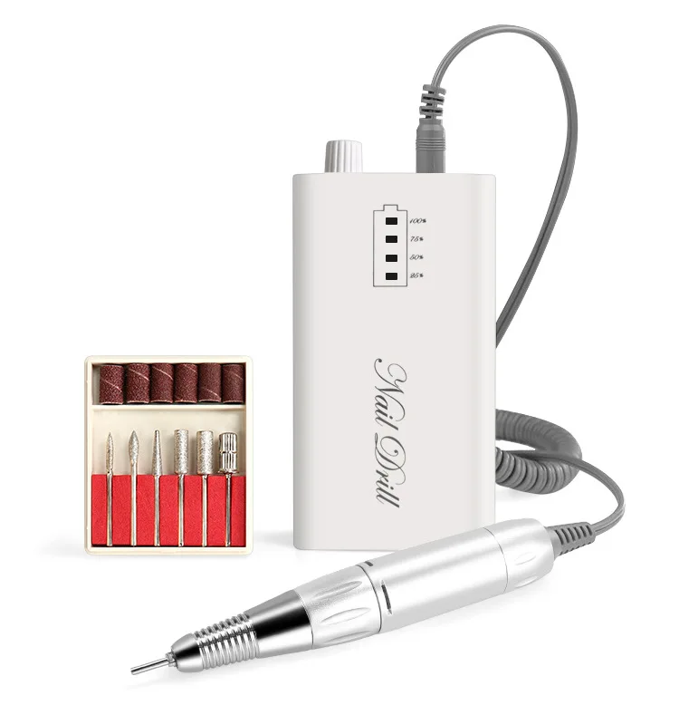 

Hot Selling Nail Drill Pen 30000 Rechargeable Portable Nail Drill Machine, White