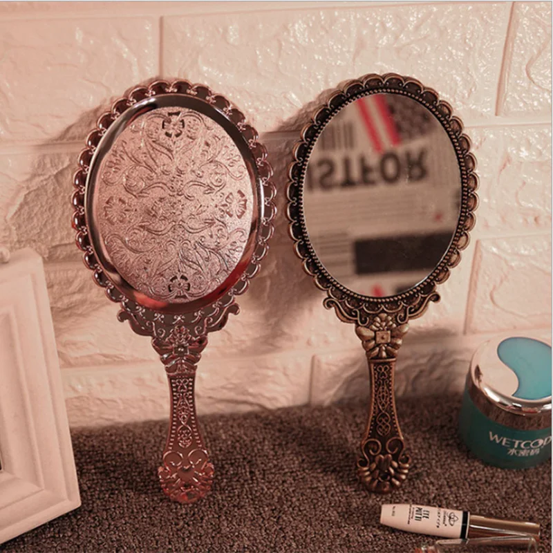

Wholesale Vintage Oval Handheld Mirror with Handle Pocket Cosmetic Mirror Hand Table Mirror, Choosing