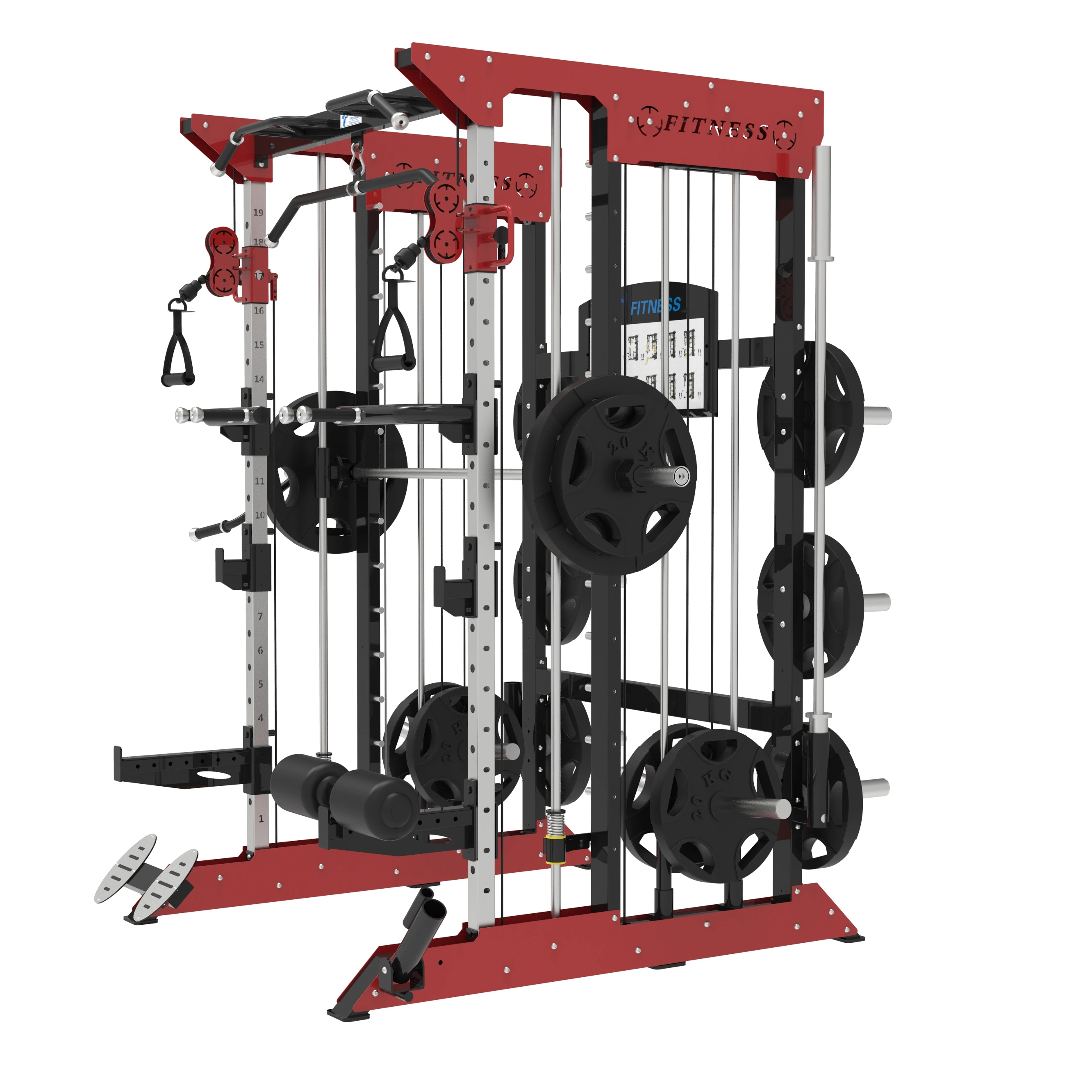 

Gym Multi equipment Power Rack&Smith machine&Functional Trainer, Optional