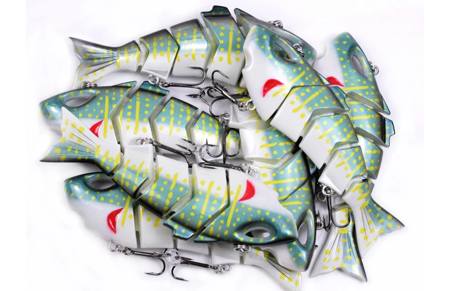 Recertop Factory 5.5inch Shark Swimbait 5segment Multi Jointed Hard