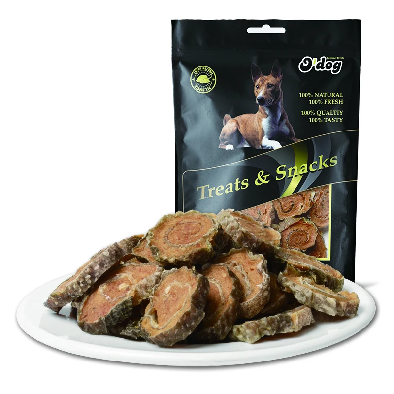 

BSCI Pet snack Factory OEM Wholesale delicious Nature wild salmon fishskin omega-3 for dog pet treats food snacks