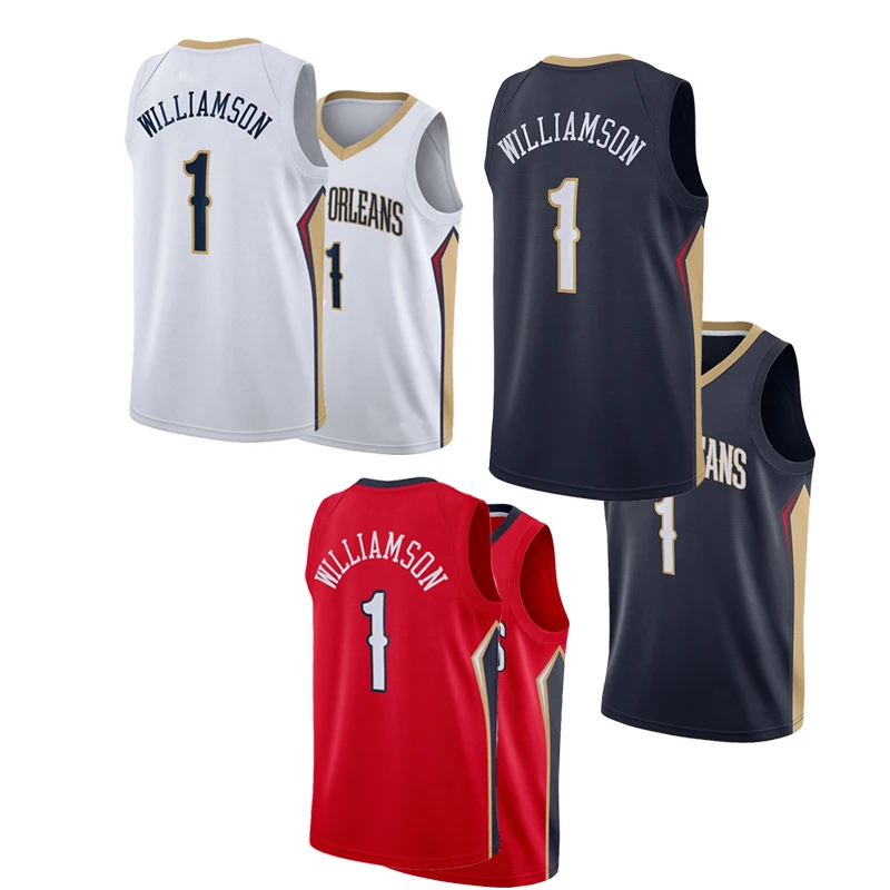 

Free Shipping New Orleans Zion Williamson Basketball Jersey for men