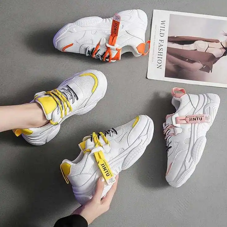2019 autumn winter latest ladies sneakers Jogging outside the gym women's sports shoes Student girl Daily sports style casual