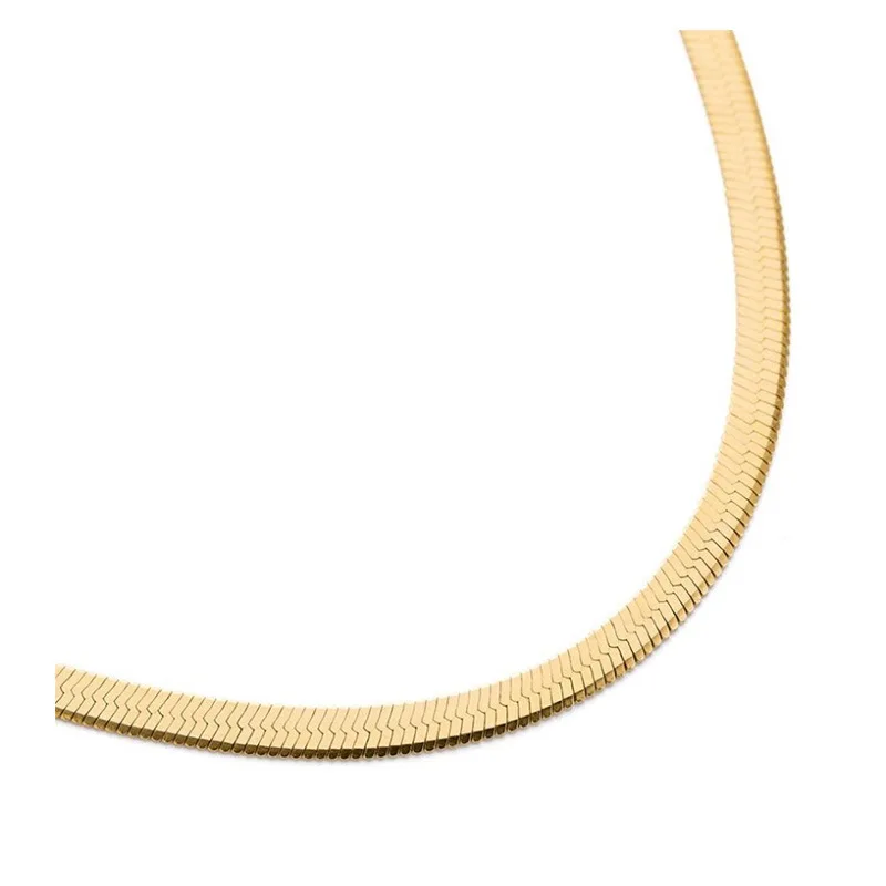 

Cheap Price Stainless Steel Jewelry Main Material Gold Color Snake Chain Cuban Necklaces
