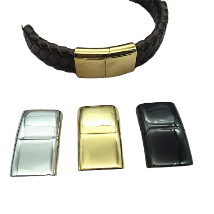

Wholesale New Arrival Large Hole Size Flat Hot Magnetic Bracelet Clasps 16x5mm