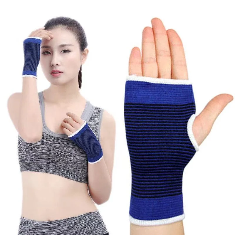 

TY polyester-cotton knitted wrist brace palm sports wrist warmth basketball fitness wrist brace