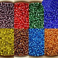 

Wholesale 40g/lot 4mm Czech Glass Seed Beads Crystal Loose Spacer Beads with Silver Lining for Jewelry Making Supplies