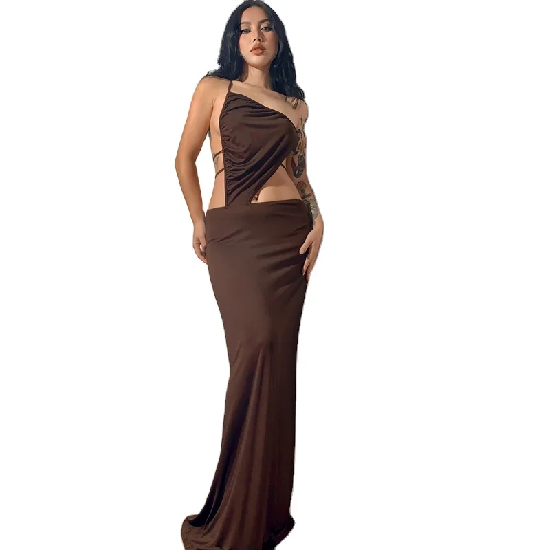 

Summer 2022 new arrivals sexy asymmetrical crop top with long skirt sexy women two piece sets