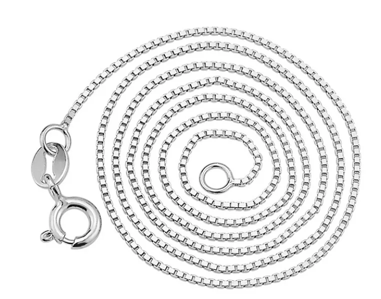 

New fashion Plated Brass Copper Silver Chains Fashion High Quality Necklace