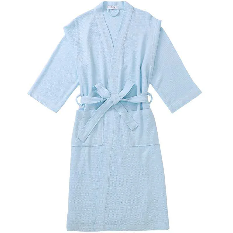 

Custom Soft Club Peshtemal Short Bamboo Fiber Spa Towel Robe, Customized color