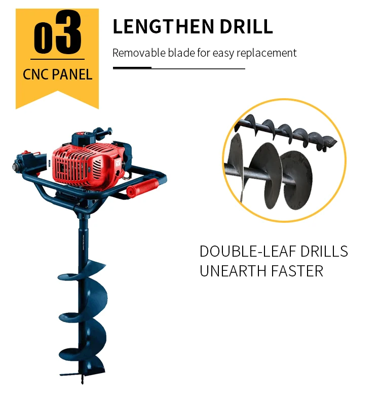 Avegaarboor Hand Auger Drill - Efficient Ground Hole Digging