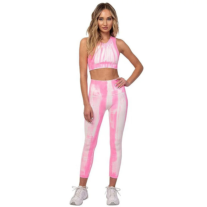 

2019 2020 new women slim slimming fitness suit bra suit yoga pants suit, Customized colors