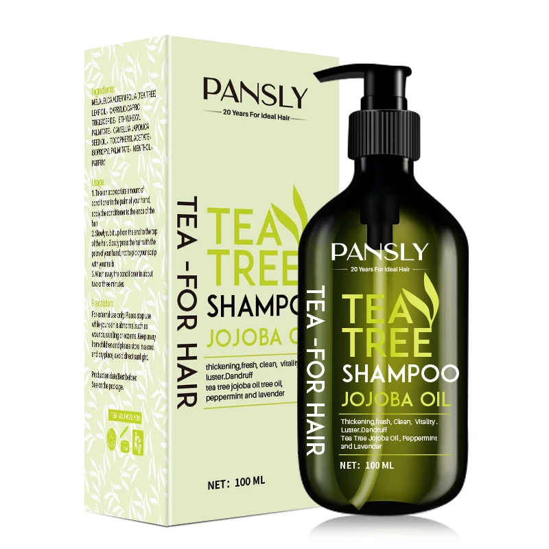 

Pansly 100ml Organic Tea Tree Oil Hair Shampoo Anti Dandruff Dry Scalp Treatment