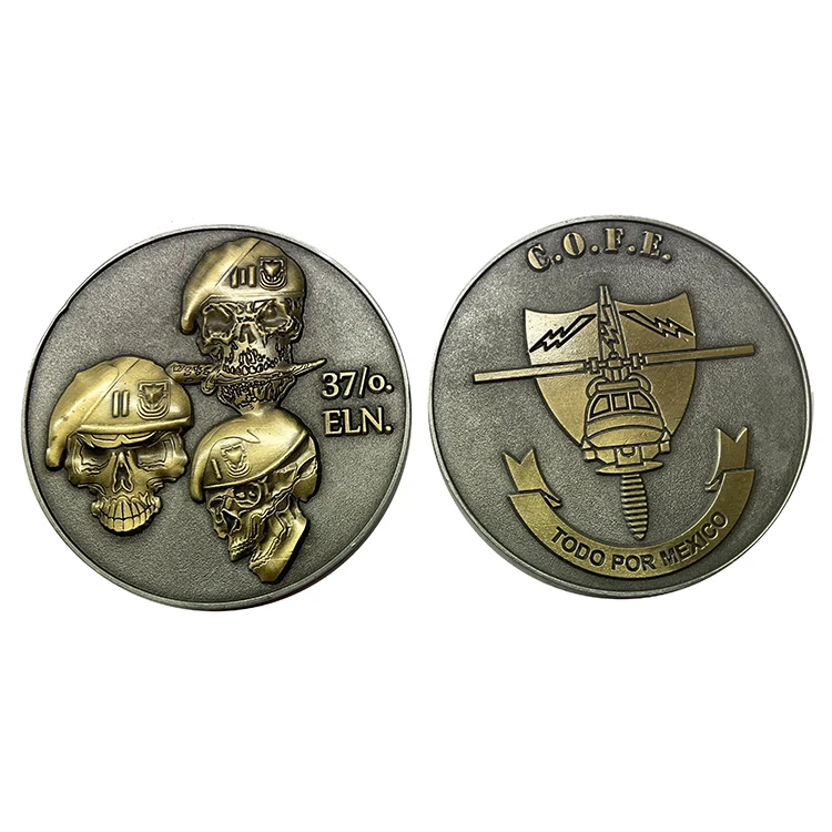 

Custom promotional 3d antique gold brass metal collection coin, Custom color