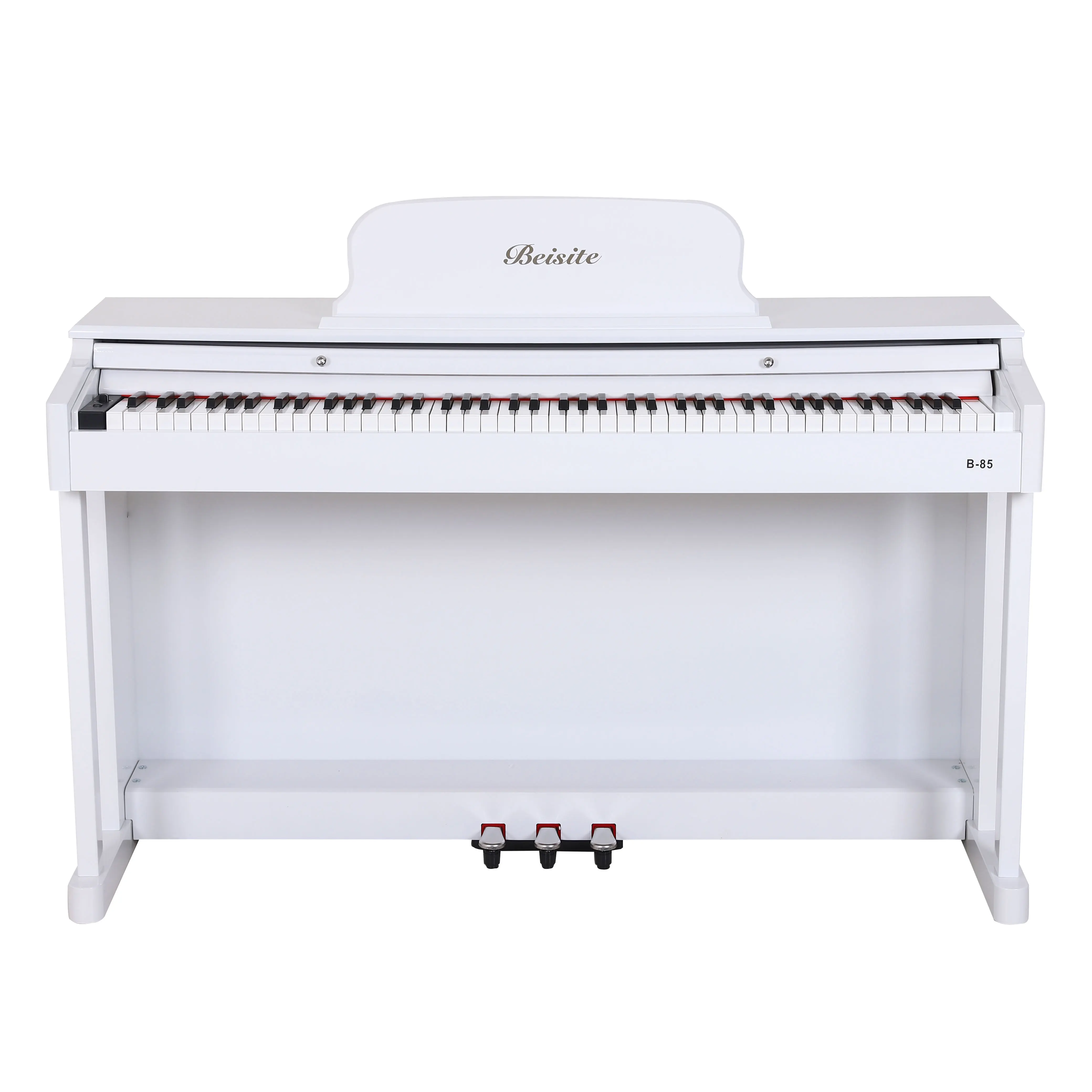 

Multi-Function 88 keyboard electronic 85 digital white acoustic upright piano, Black