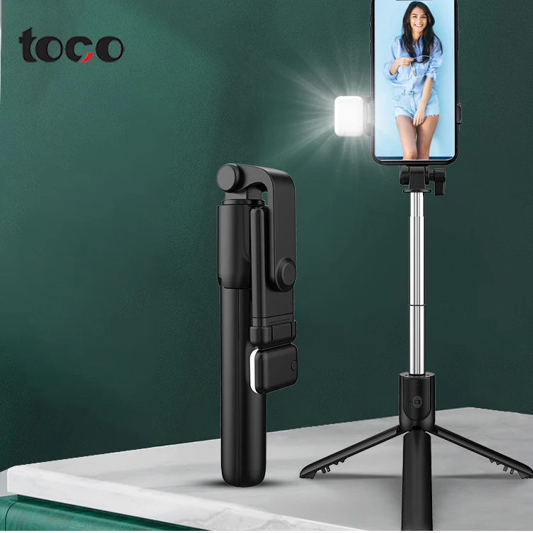 

toco Smart Phone Wireless blitzwolf selfie stick tripod, Black white other