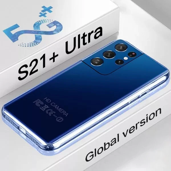 

Galax S21 Ultra 5G Cell Phone 12+512GB Andriod 10.0 6800mAh Big Battery 32+48MP Qualcomm888 Face ID Global Version Smartphones, Green,blue,gold