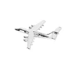 New products China silver 3D plane custom lapel pin