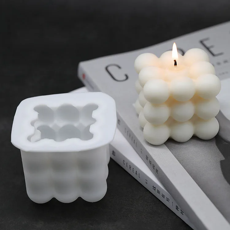 

3D New DIY Candles Mould Soy Wax Candle Mold Aromatherapy Plaster 3D Silicone Molds Hand-Made Soy Aroma Wax Soap Candles Mold