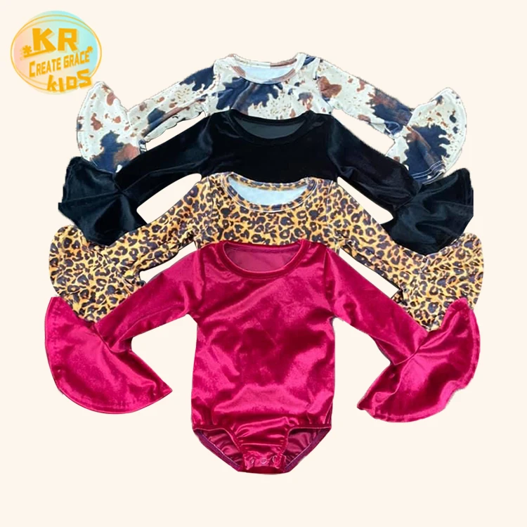 

Wholesale Custom Pattern & fabric Kids Clothing Sets Ruffle Pajama Set Baby Girls' Rompers, Customized color
