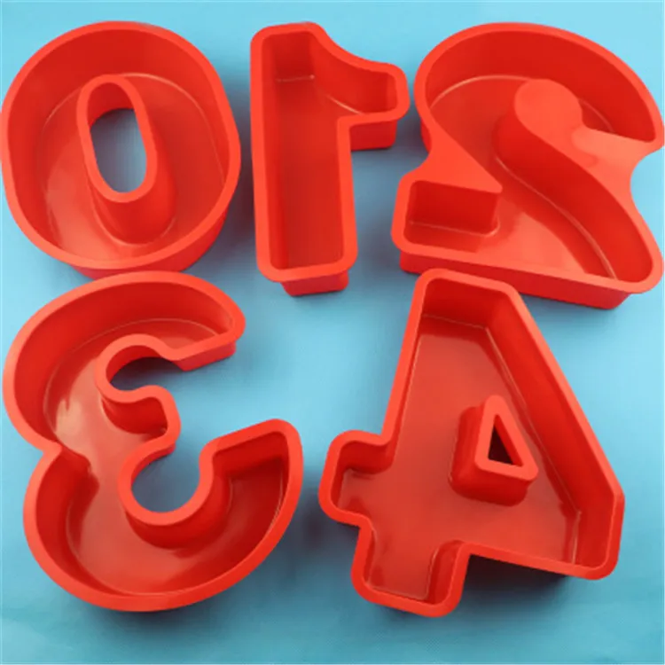 10 Inch Large Silicone Number Molds 0 9 Arabic Number Cake Mold Baking Mold For Birthday Cake