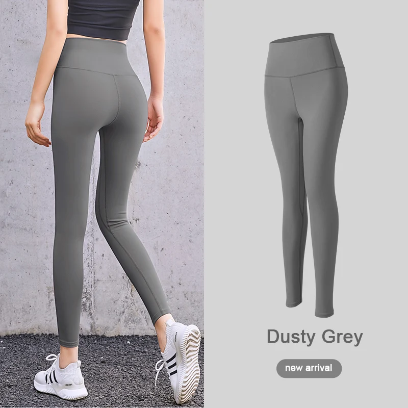 

Wholesale High Waisted Plus Size Without Pockets Gym Sportswear Tight Pantyhose Colorful Yoga Pants Seamless Leggings For Women, Picture shows