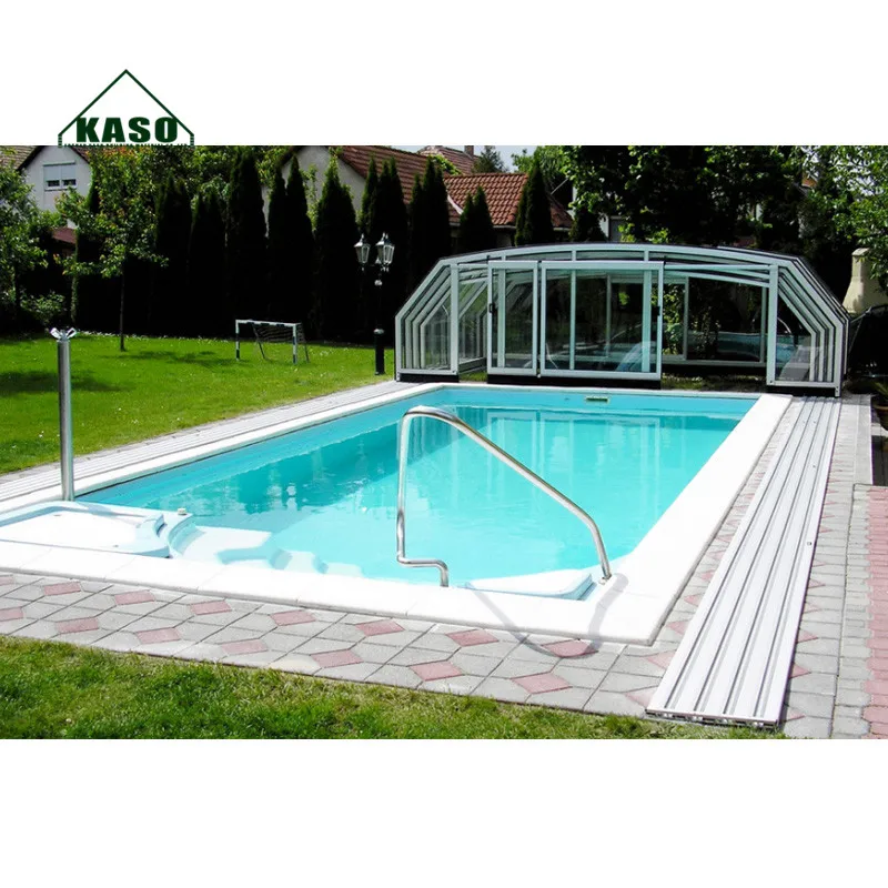 

Cheap Cost Shelter Roof Tent Diy Retractable Polycarbonate Swimming Screen Kit Pool Enclosure Telescopic