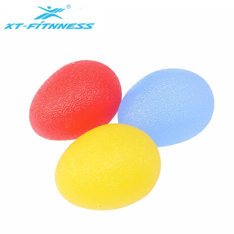 

Relax Ball Wholesale Transparent Colorful Small Egg Shape Finger Exercise Ball Gadgets to Help Relax, Blue/yellow/red