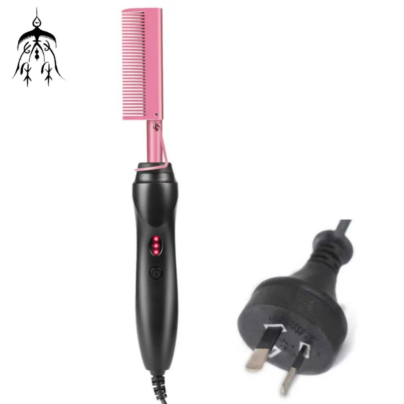 

2022 Amazon's New Professional Wet And Dry Hair Use Curling Iron High Heat Straightener Pressing Hot Comb