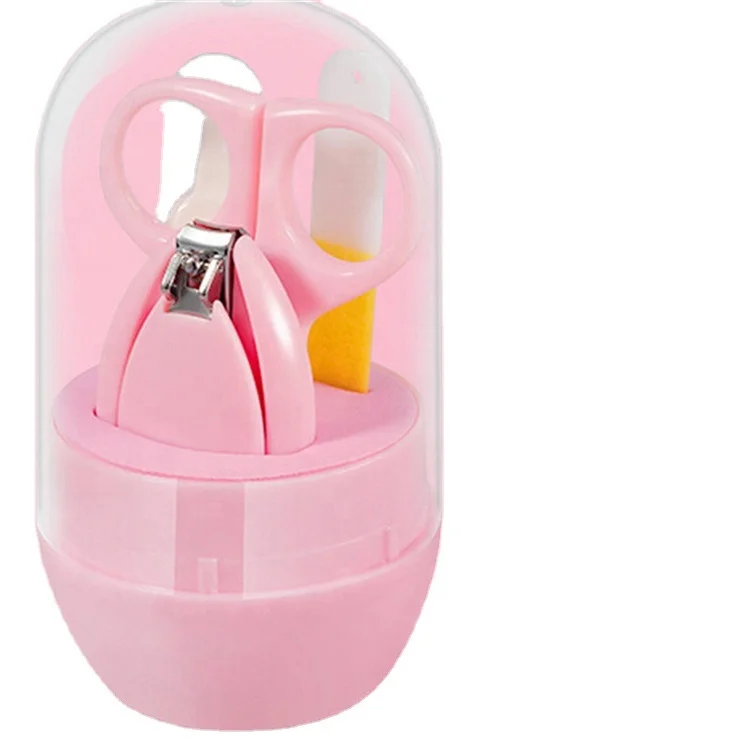 

Baby care tools Wholesale Cartoon Animal Safe Nail Clipper 4 pcs per Set Baby Nail Clippers Set, Multiple colour