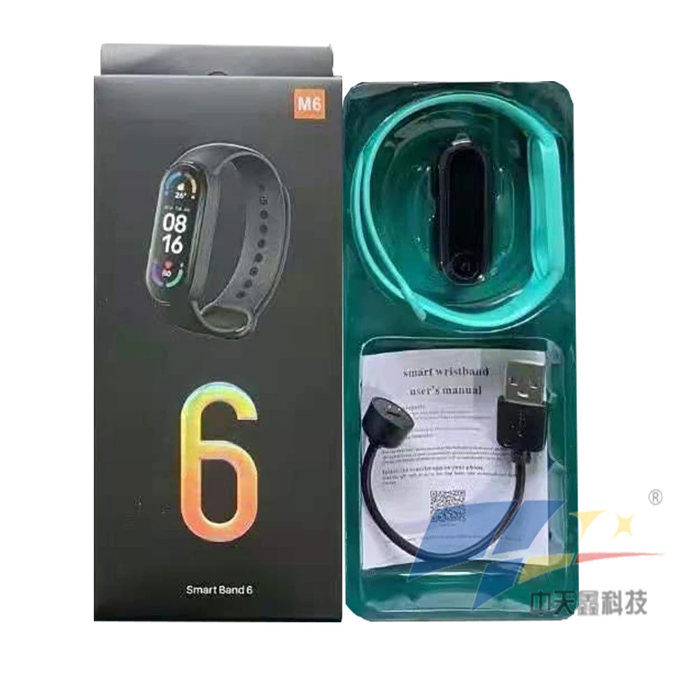 

2021 Smart watch phone online M6 Smart Band IP67 Waterproof Wristband Fitness Tracker Sport Smartband with BT call