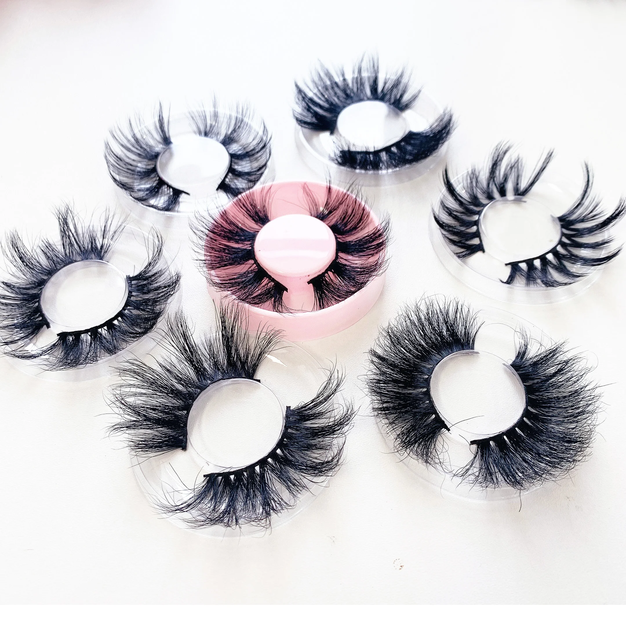 

Wholesale Private Label Premium Synthetic 3D Faux Mink Silk Lashes Synthetic 3D Faux Mink Silk False Eyelashes, Black color