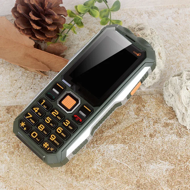 

Top seller High Quality 2.4 Inch 4 SIM Card Power bank Rugged Mobile Phone