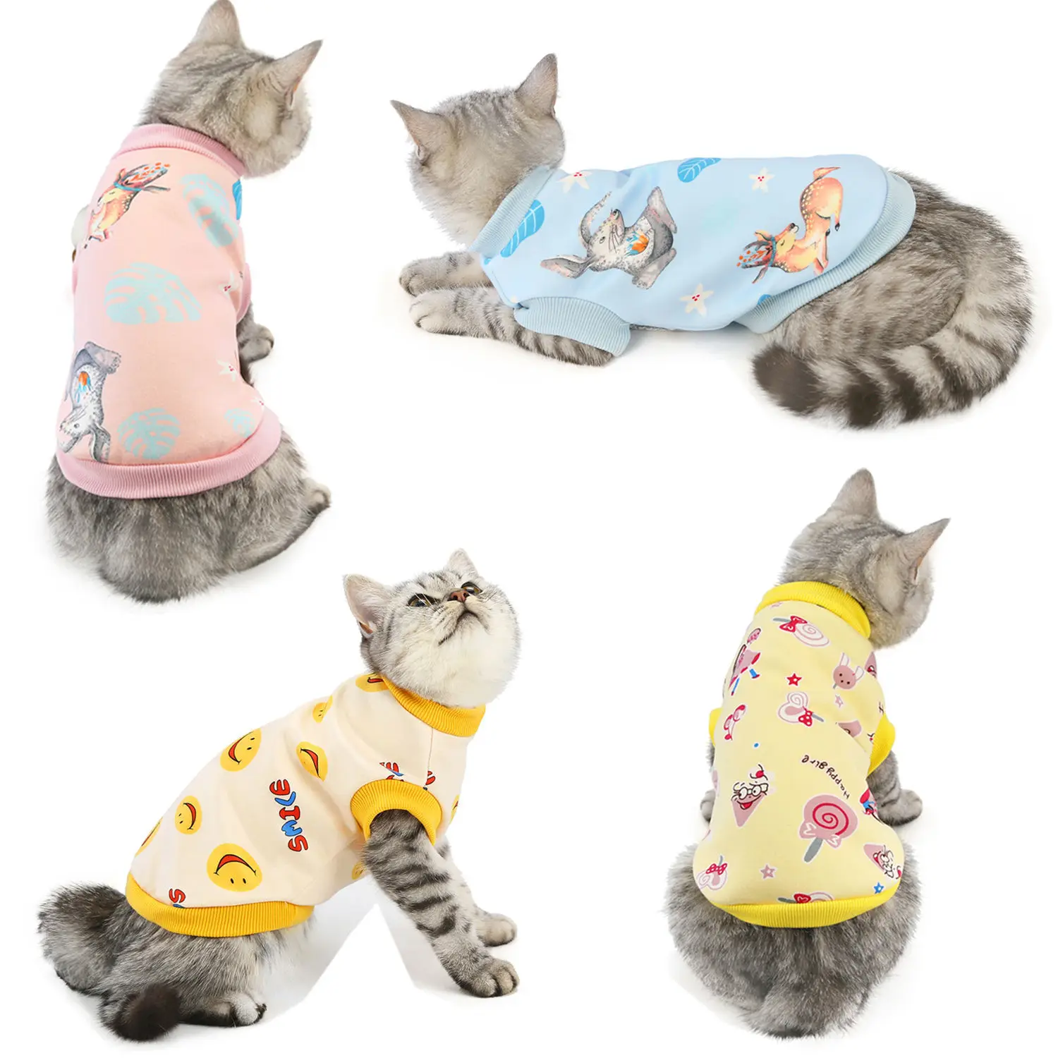 

Wholesale Fashion Designers Soft comfortable Cat Clothes, As photo