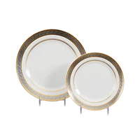 

Wedding Tableware Decoration Gold Plates Home Hotel Dinner Set Ceramic Plates