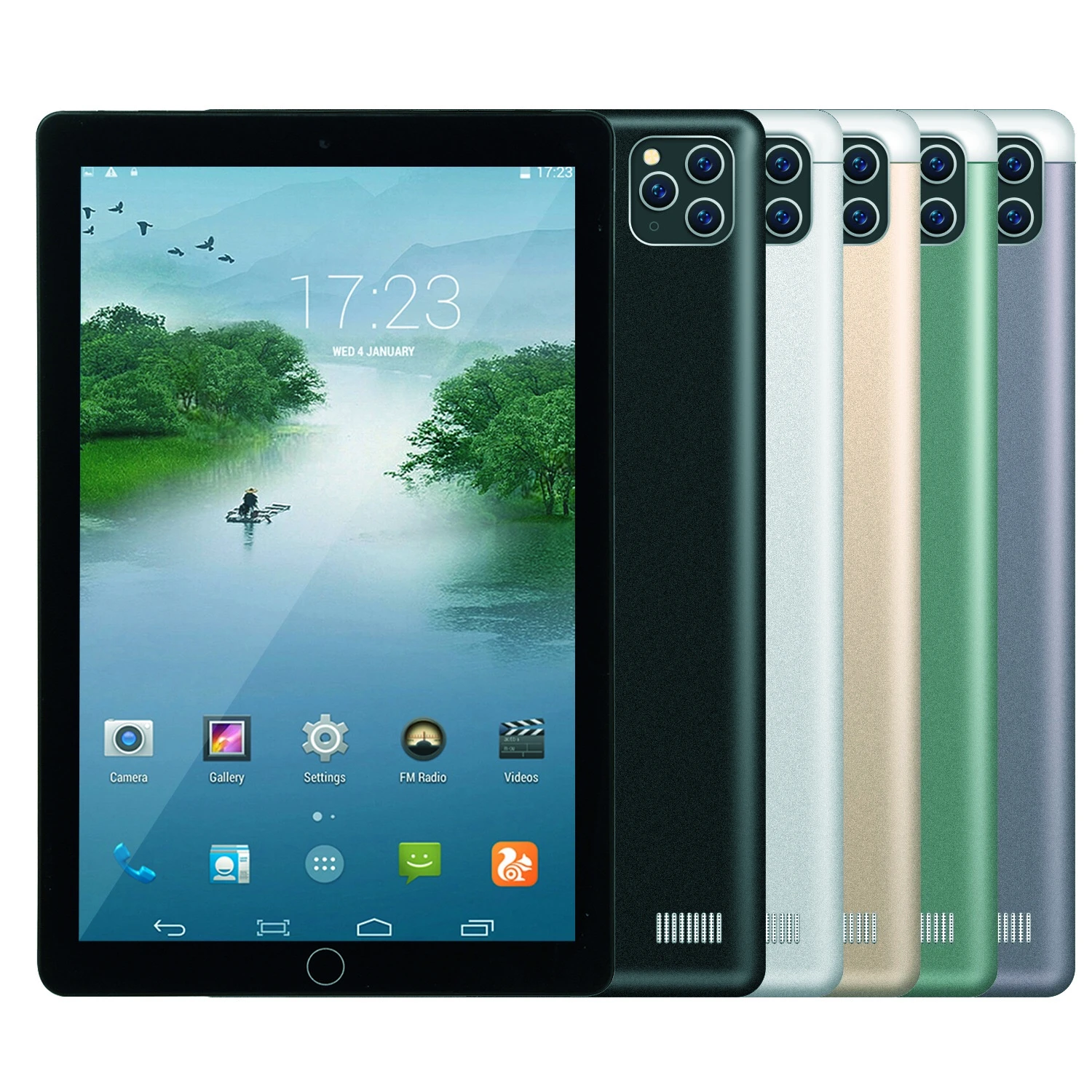 

10.1 inch tablet 64GB memory capacity 8 million camera high-speed wifi tablet business computer convenient to carry, Silver. gold. black,green