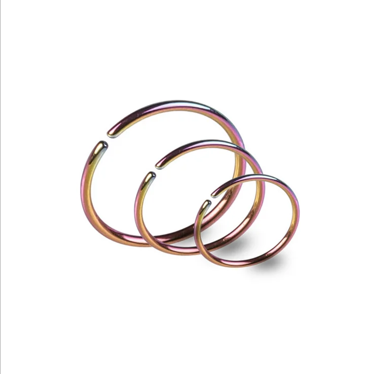 

Amazon Hot Sale stainless steel body piercing jewelry thin nose ring