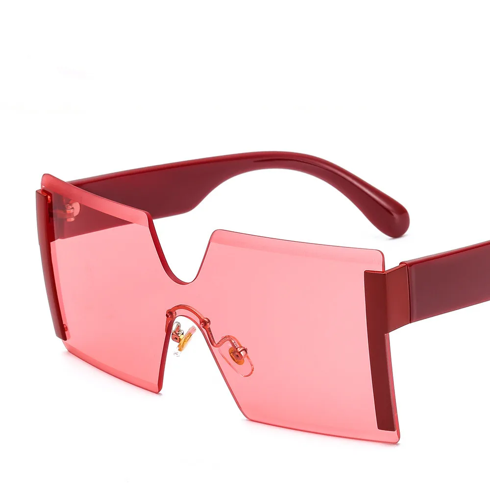 

Wholesale Oversized Women Custom Logo Pink Wholsale Fashion Rectangle Shades Square China Sunglasses