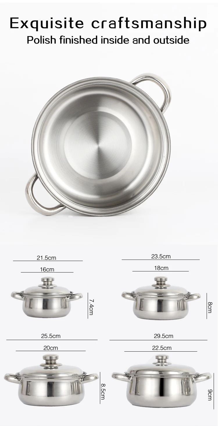 High Quality Chinese Stainless Steel 4pcs Cookware Buy Cookware Set