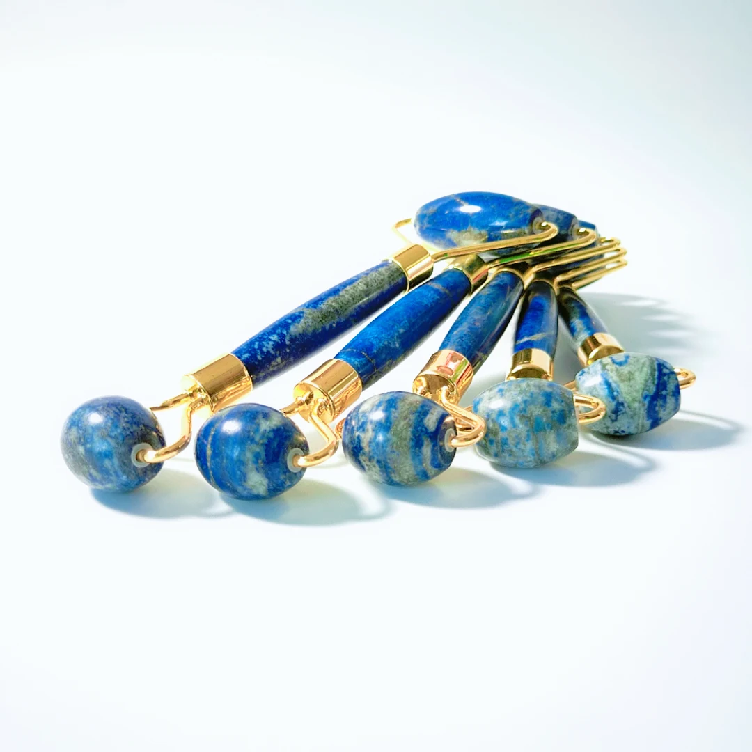 

Lapis Lazuli Jade Roller for Face - Gua Sha & Jade Roller Set