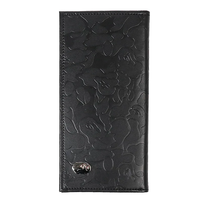 

2021 Wholesale Trendy Men's Wallet Bape Ape Printing Embossed Long Card Holder Purse, Customized colors