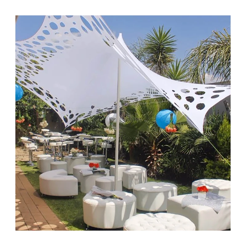 

stretch hole cheese tents for wedding, Customized color