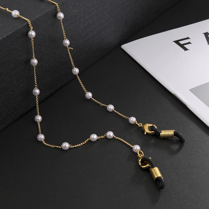 

New Chic Pearl Beaded Glasses Chain for Women Sunglasses Chain Lanyards Necklace Strap Rope Reading Pearls link Chain Eyeglasses