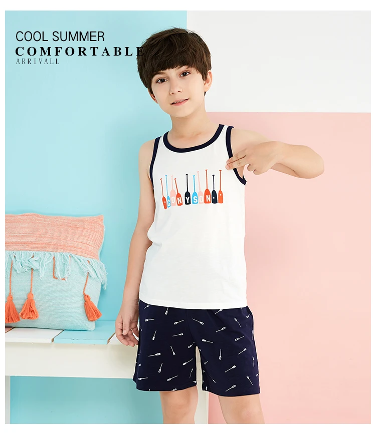 

Kids clothing sets summer children home wear kids clothing boys sets SZ20946